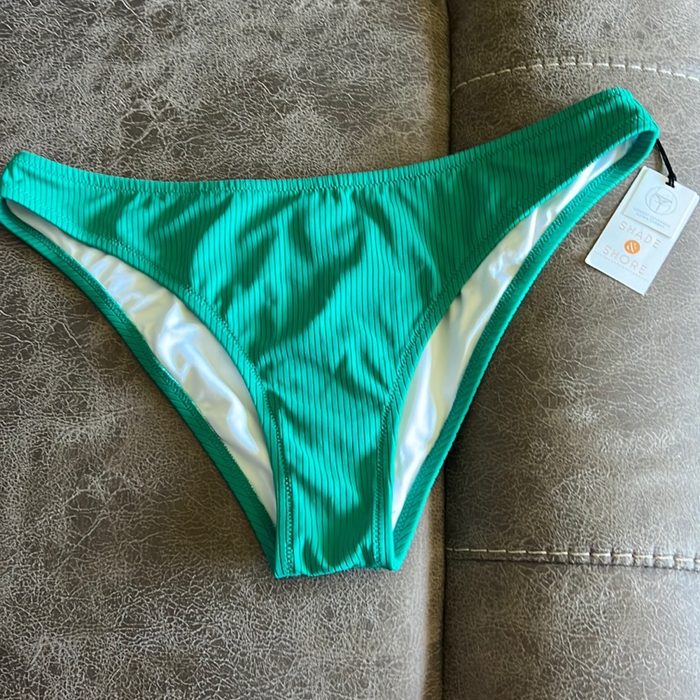 Large Shade & Shore bikini bottoms green